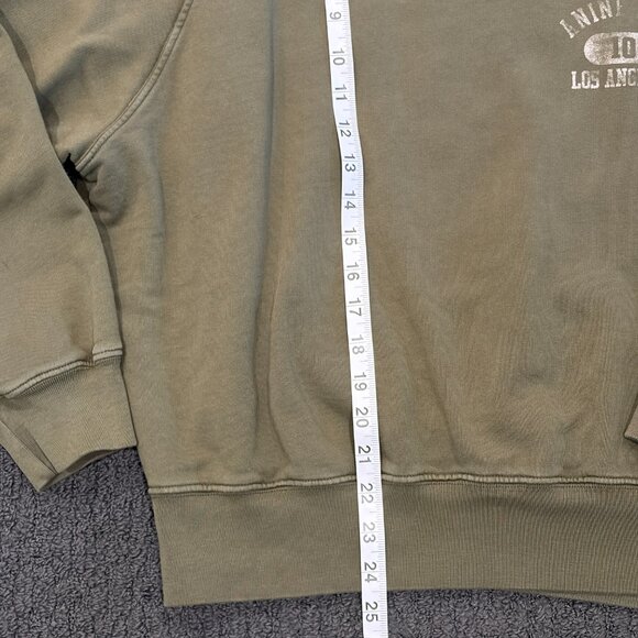 EXCELLENT CONDITION Anine Bing Archer Army Green Graphic Cotton Sweatshirt Sz: M - Picture 6 of 10